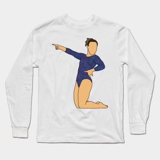 Katelyn Ohashi Gymnastics Drawing Long Sleeve T-Shirt